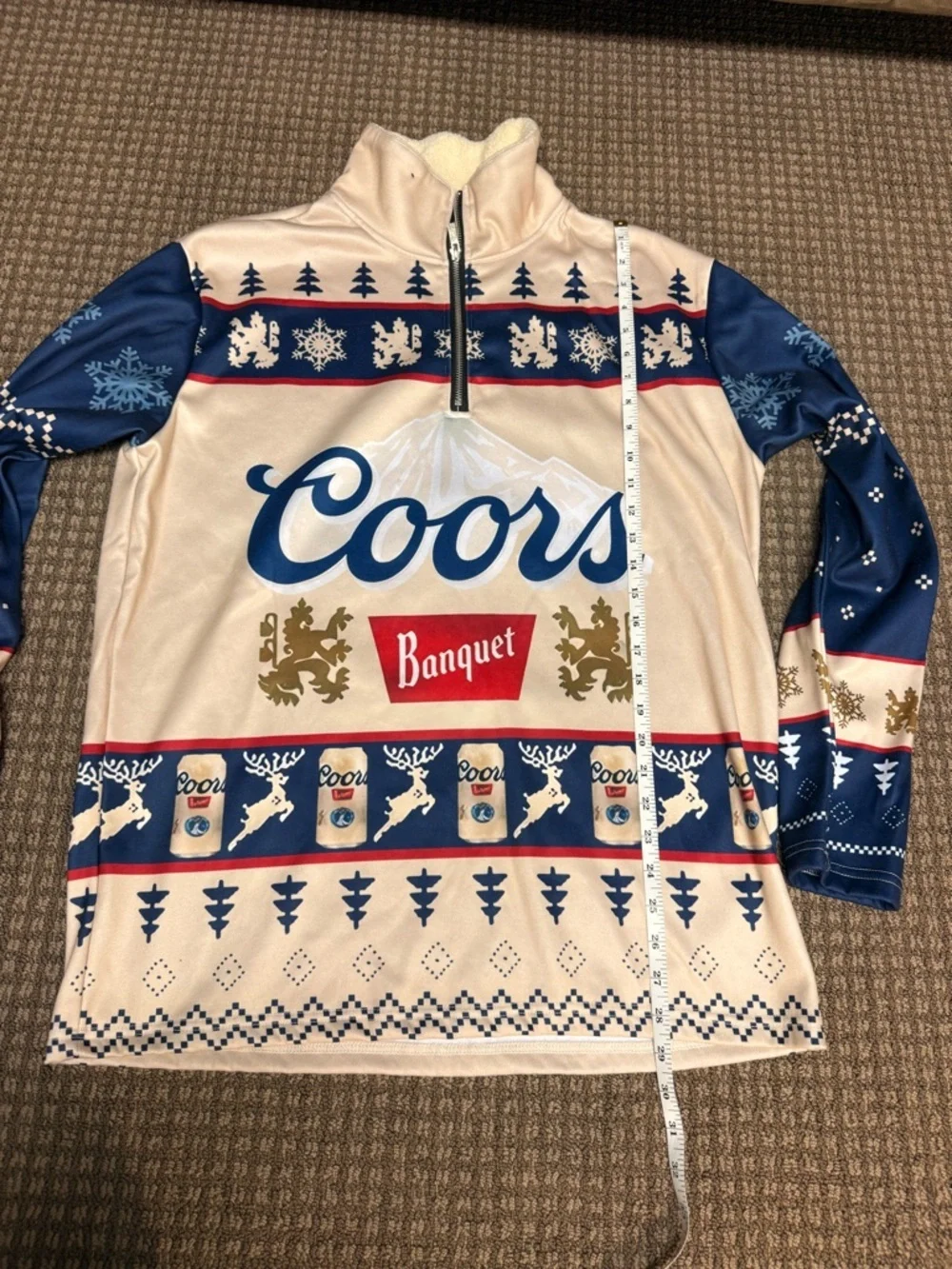Coors Banquet Ugly Sweater Sweatsuit Set 🍺 Holiday Beer Outfit